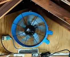 attic fan services with installed attic ventilation fan system in San Jose, CA